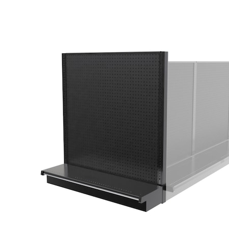 Lozier Gondola Shelving End Cap Black 48W 54H 13D P453S-EC